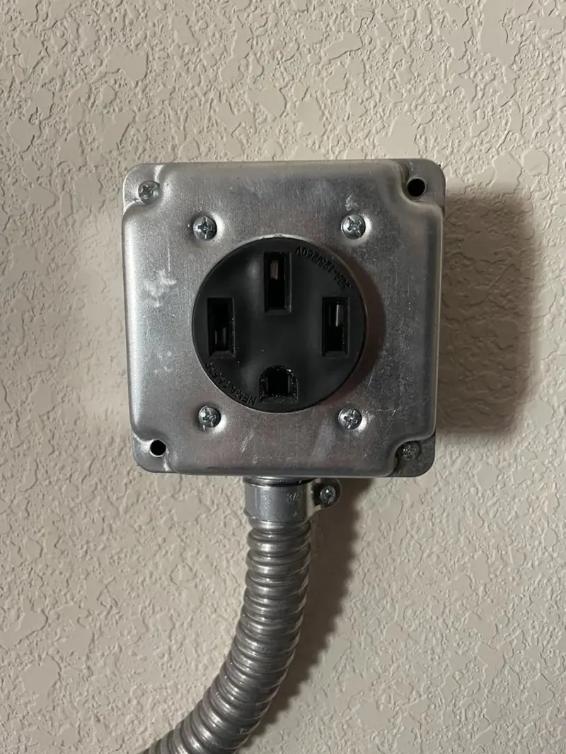 NEMA 14-50 outlet installed for Smart Home Electrical in Monett